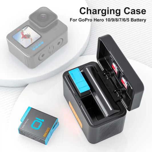 ZGCINE PS-G10 Mini Charging Case | GoPro Batteries | 2 Charging Slots - 1