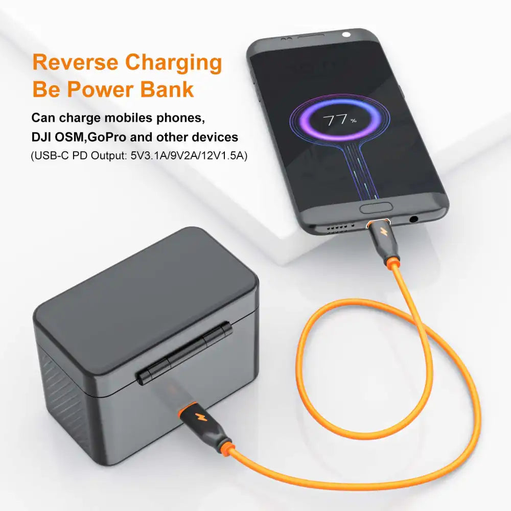 ZGCINE PS-G10 Mini Charging Case | GoPro Batteries | 2 Charging Slots - 3