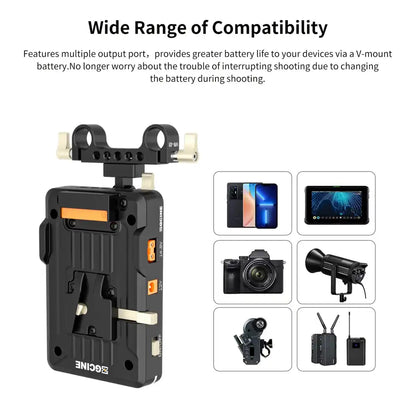 ZGCINE V Mount Battery Plate Kit | V-Mount Batteries | USB-C PD Output - 6