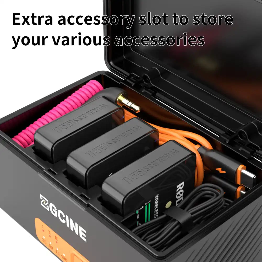 ZGCINE ZG-R30 Pro Charging Case | RODE Wireless GO II / GO Microphone System | 2022 Version - 6